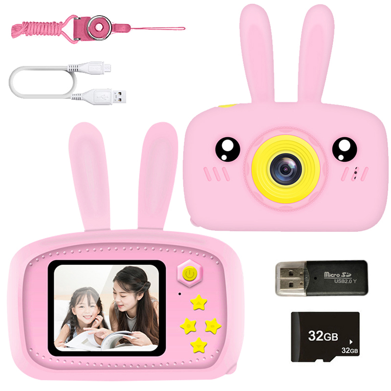 New Mini Cartoon Rabbit Camera - Kids Educational Videos avaliação e preço