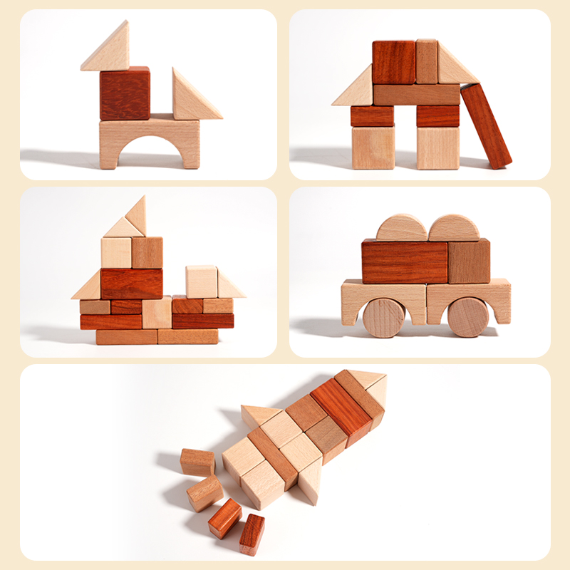 29- peças de madeira diy bloco - Kids Education Age avaliação e preço