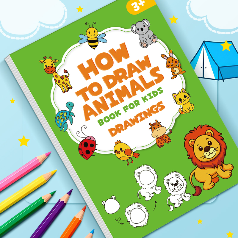 Livro de desenho de animais pa - Kids Education Steps avaliação e preço