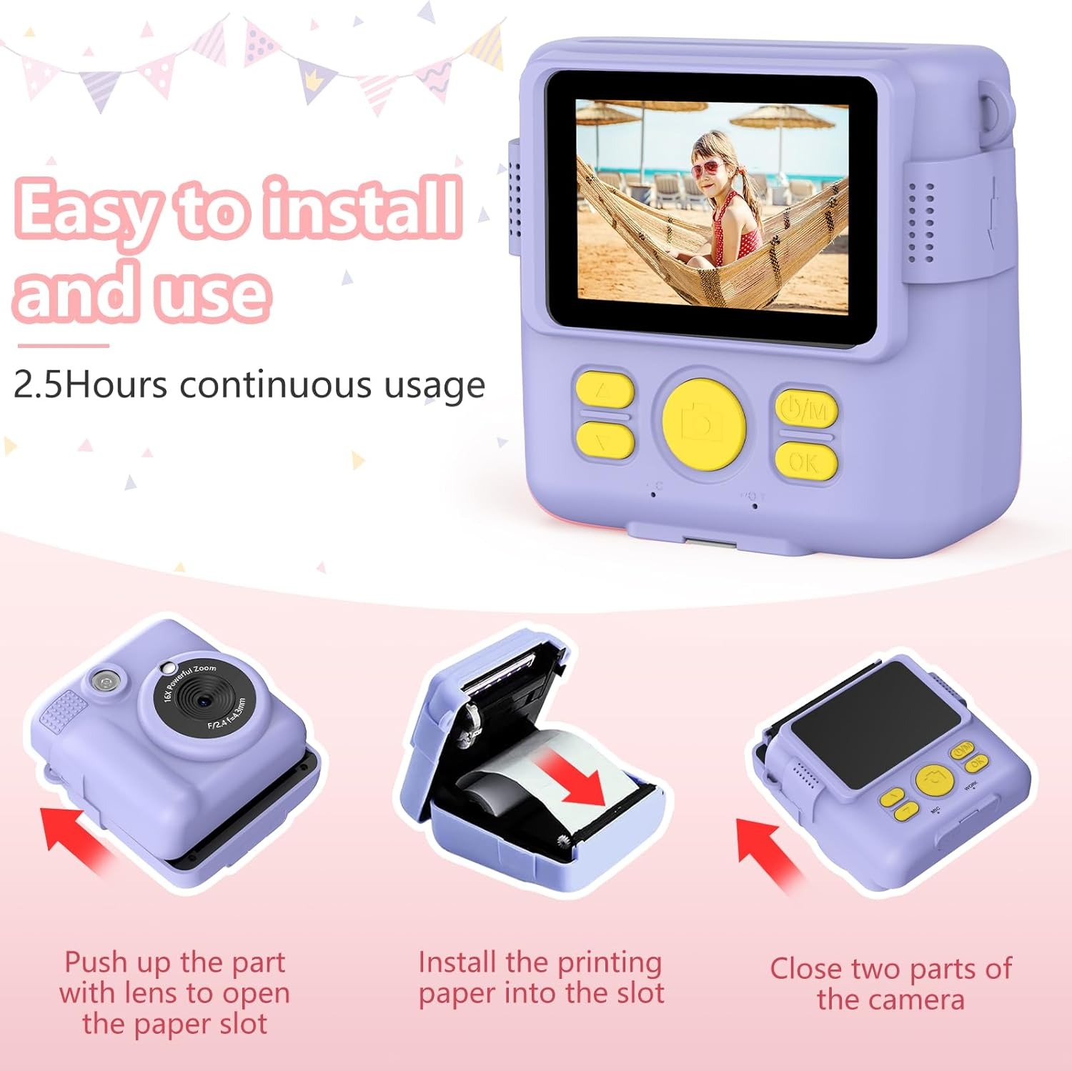 Câmera Instantprint para crian - Kids Physical Education Videos avaliação e preço