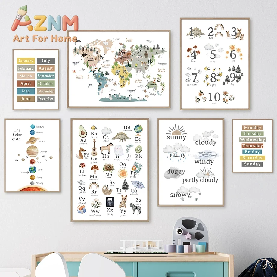 Quadro de parede com tema educ - Kids Education System avaliação e preço