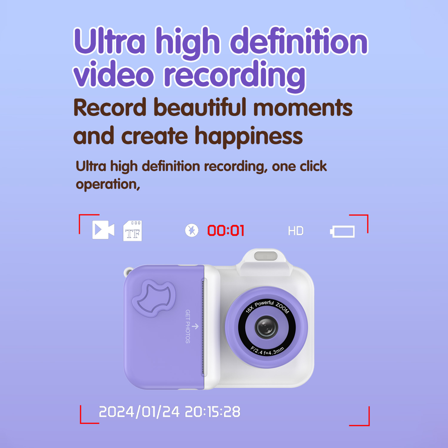 Crianças câmera digital impres - Kids Educational Videos avaliação e preço