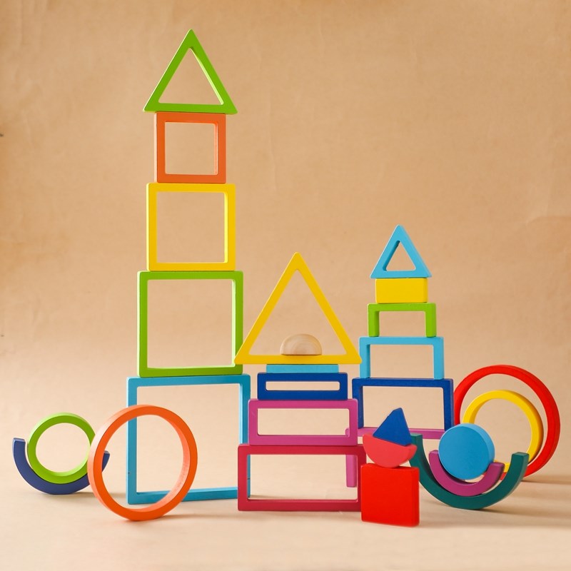 Montessori bloco de madeira br - Kids Education Yes avaliação e preço