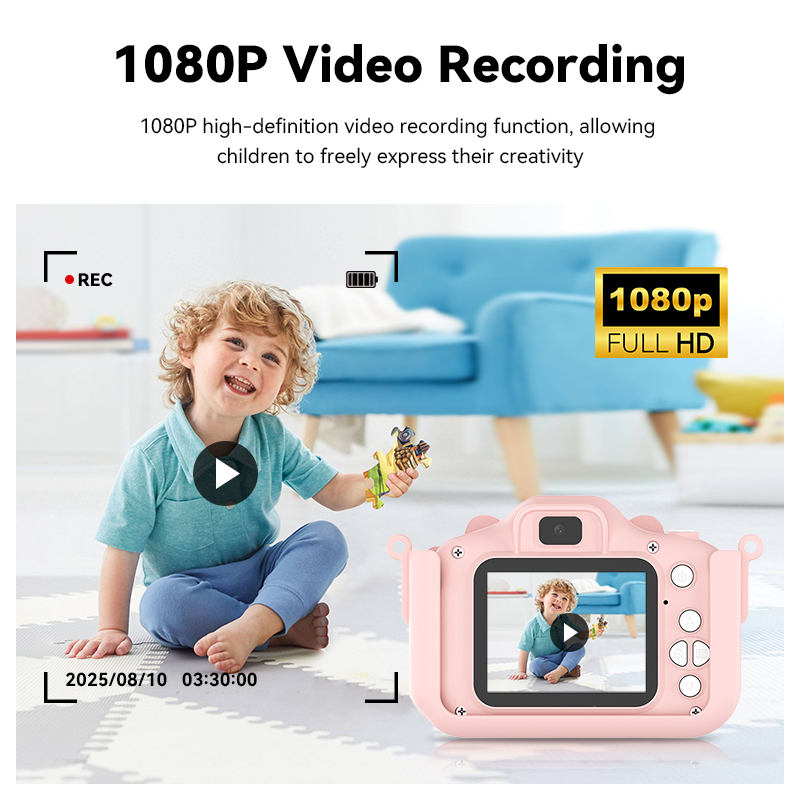 Câmera infantil hd 1080p tela  - Kids Educational Videos avaliação e preço