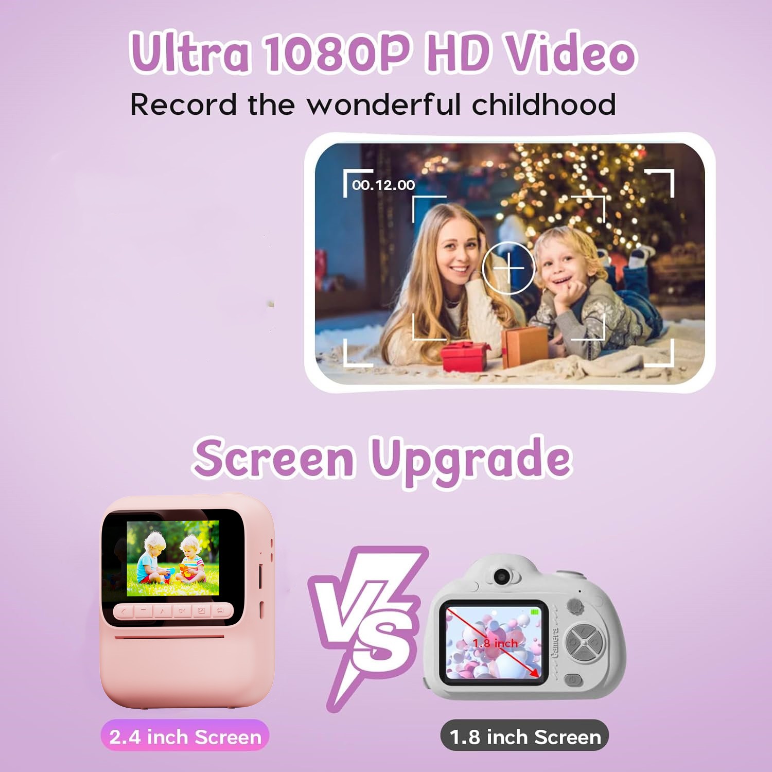 Crianças câmera de impressão c - Kids Educational Videos avaliação e preço