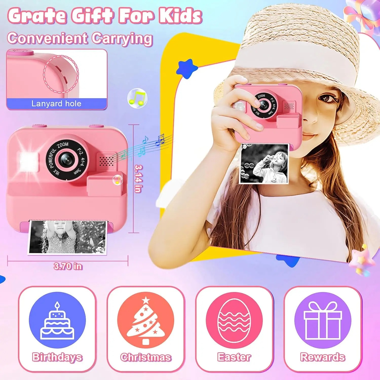 Newinstant impressão câmera co - Kids Physical Education Videos avaliação e preço