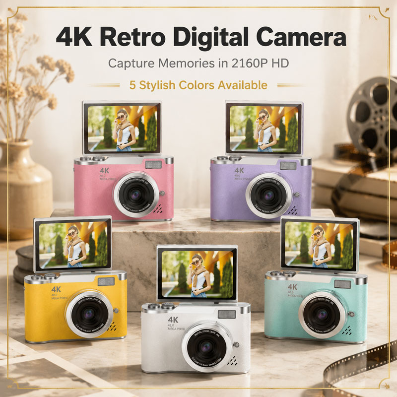 Câmera Digital 4K 48MP, Câmera - Kids Physical Education Videos avaliação e preço